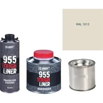 Autolak HB BODY 955 RAPTOR tough liner - 2k polyuretan textura set/báze + tužidlo + barva /RAL 1013 900ml