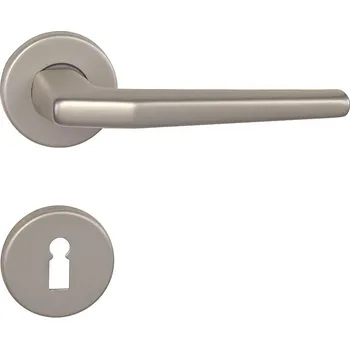 Dveřní kování Dveřní kování MP BA - LUCIA - R (F8 - Nikl matný), klika-klika, Bez spodní rozety, MP F8 Nikl matný