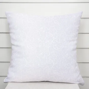 Povlak na dekorativní polštářek Dekorační povlak na polštář TF-078 Ornamenty - studená bílá 40 x 40 cm