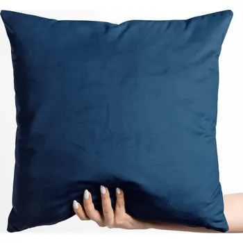 Povlak na polštářek Sametový povlak na polštář Velvet Premium SVP-029 Námořnická modrá 50 x 60 cm