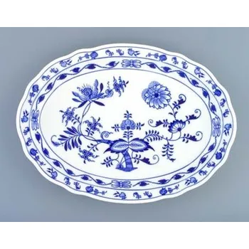 Talíř talíř oválný 34,7 cm 10483 cibulák český porcelán Dubí