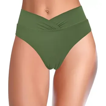 Dámské plavky Dámský spodní díl plavek - různé barvy Zelená XL