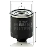 MANN FILTER Olejový filtr W 712/52