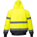 PORTWEST® Bunda pracovní do pasu zimní s odepínací vložkou C465 žlutá/tmavě modrá, signální s reflexními pruhy, 3v1, Hi-Vis Contrast, vel. S