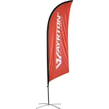 Vlajka Vlajka AYRTON - včetně stojanu, zátěže a obalu, výška 2,5 m