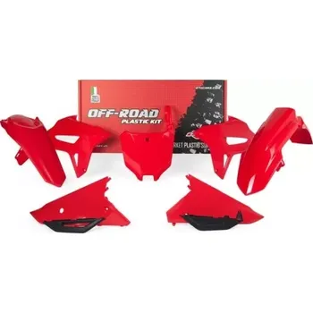 sada plastů Honda, RTECH (červená, 6 dílů, vč. krytů vzduchového filtru)