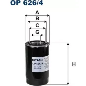 Olejový filtr FILTRON Olejový filtr OP 626/4