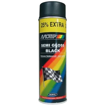 Silikonový sprej MOTIP Rallye černá pololesk 500ml