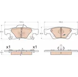 TRW Sada brzdových doštiček GDB4448