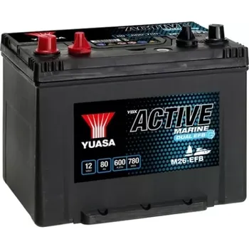 Autobaterie Yuasa YBX Active Marine Dual EFB 12V 80Ah 600A M26-EFB
