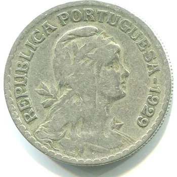 PORTUGALSKO. 1 escudo 1929.