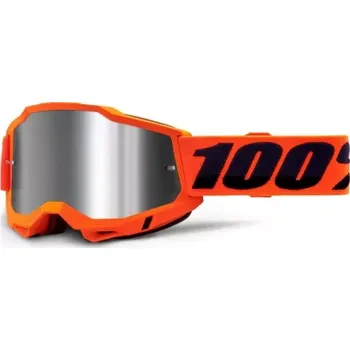 Příslušenství k helmě na motorku S100 ACCURI 2, 100% brýle Orange, zrcadlové stříbrné plexi