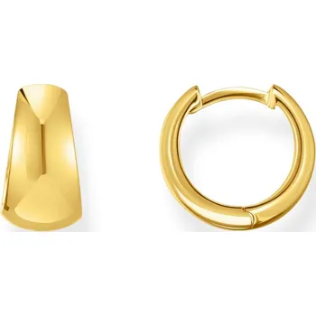 Náušnice Thomas Sabo CR740-413-39 Bold - Gold-plated Trapeze Hoop Earrings 12 mm