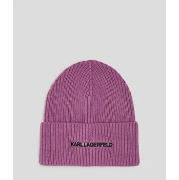 Čepice KARL LAGERFELD K/ESSENTIAL BEANIE ČEPICE A563