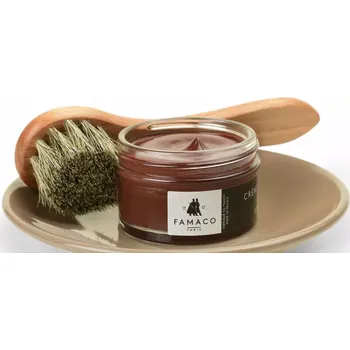 Pleťový krém Famaco Krém na boty 50ml Hnědá Bourbon 389