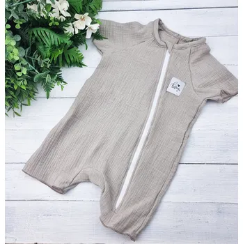 Kojenecký overall Kulišárny Mušelínový letní overal s krátkým rukávem SANDY VELIKOST: 74