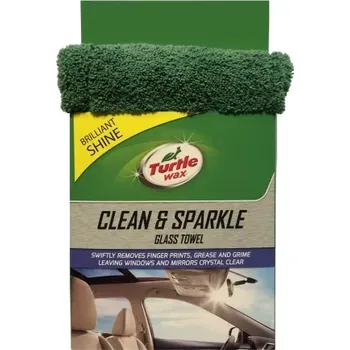 Turtle Wax GLASS TOWEL Mikrovláknová utěrka na sklo 2v1 37×39