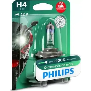 Autožárovka PHILIPS X-TREME VISION MOTO +130% H4 12V 55/60W PX26D