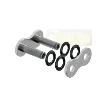 Řetězová sada pro motocykl spojka řetězu 520X1R, JT CHAINS (barva stříbrná, nýtovací, typ RIVET)