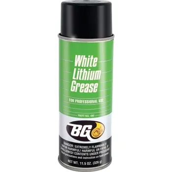 BG Products BG 480 WHITE LITHIUM GREASE 326g - Bílé plastické mazivo ve spreji
