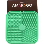 Amarago lízací podložka hranatá 20x20cm zelená