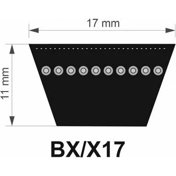 Rubena 17x 943 Lw/ 900 Li BX řemen klínový