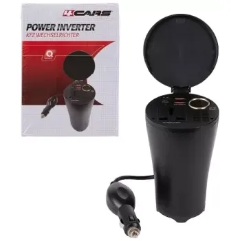 Měnič napětí 4CARS Měnič napětí z 12V na 220V 150W + 2xUSB 2,4A