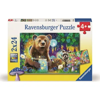 RAVENSBURGER Puzzle Kamarádi z kouzelného lesa 2x24 dílků