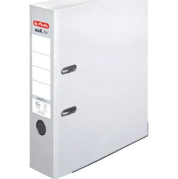 Pořadač PP A4/8cm pákový Herlitz maX.file protect plus - bílý