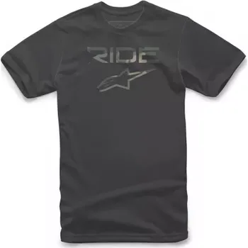 Pánské tričko tričko RIDE 2.0 CAMO TEE krátký rukáv, ALPINESTARS (černá, vel. L)
