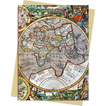 Cizojazyčná kniha Pieter van den Keere: Antique Map Greeting Card Pack