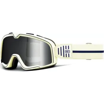 Příslušenství k helmě na motorku S100 brýle BARSTOW ARMO, 100% - USA (stříbrné plexi)