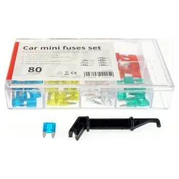 Autoelektrika AMIO autopojistky MINI pouzdro 80 ks MIX