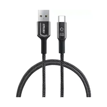 Datový kabel AMIO kabel USB+USBC 100cm FullLINK UC-9