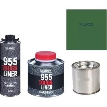 Autolak HB BODY 955 RAPTOR tough liner - 2k polyuretan textura set/báze + tužidlo + barva /RAL 6002 900ml