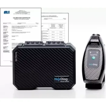 Měřič tloušťky laku NexDiag NexPTG PRO Carbon & Certificate - Profesionální certifikovaný měřič tloušťky laku