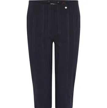 Kalhotky Dámské letní kalhoty capri (s proužkovaným efektem -kreš) - v nadměrné velikosti 2542