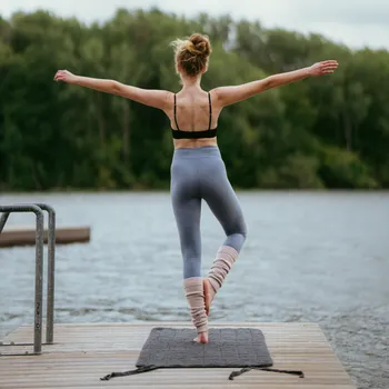 Dámské legíny LIVING CRAFTS LISA BIO Legíny S-XL 92% GOTS Bio bavlna 8% Elastan Modrá M