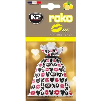 Vůně do auta K2 ROKO KISS LEMON - osvěžovač vzduchu 25G