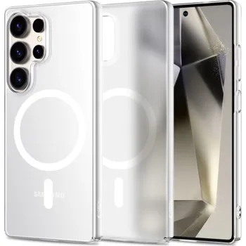 Pouzdro na mobilní telefon Tech-Protect | Tech-Protect MagSlim MagSafe kryt na Samsung Galaxy S25 Ultra, stříbrný