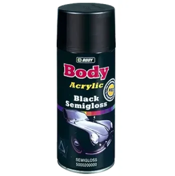 Silikonový sprej HB BODY UNIVERZÁLNÍ ČERNÁ polomatná barva VE SPREJI 400ML