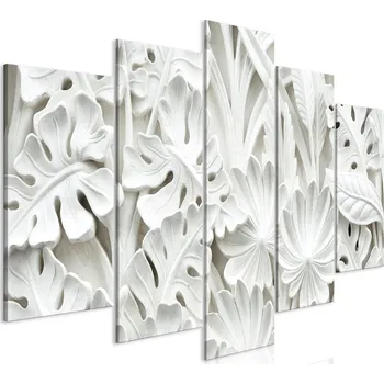 Obraz Obraz - Alabastrová zahrada (5 dílů) široká Velikost: 100x50 cm, Provedení: Standard