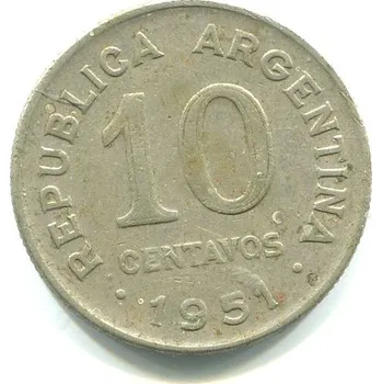 ARGENTINA. 10 centavos 1951.