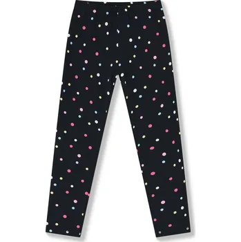 Dívčí legíny Dívčí legíny černé s puntíky WOLF H2552 Velikost: 128