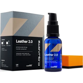Čistič plastových dílů CarPro Cquartz Leather & Vinyl 2.0 - keramická ochrana kůže a vinylu 50 ml