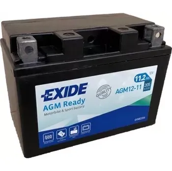 Motobaterie Exide Bike AGM Ready 12V 11Ah 205A AGM12-11