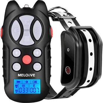 Obojek pro psa Meloive MDT102 Obojek pro psy, zvuk+vibrace+šok, bezpečný