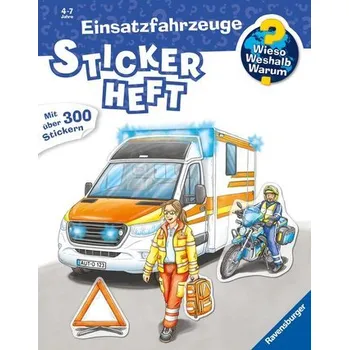 První čtění Wieso? Weshalb? Warum? Stickerheft: Einsatzfahrzeuge - Kockmann, Oliver