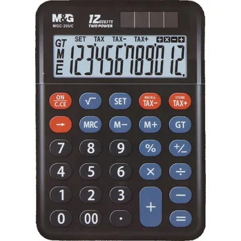 Kancelářská technika M&G Stolní kalkulačka M&G MGC-20UC, 12 číslic (růžová, modrá, zelená) 538964