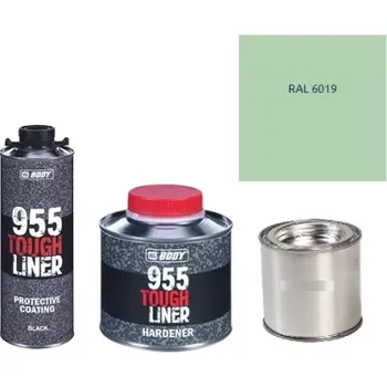 Autolak HB BODY 955 RAPTOR tough liner - 2k polyuretan textura set/báze + tužidlo + barva /RAL 6019 900ml